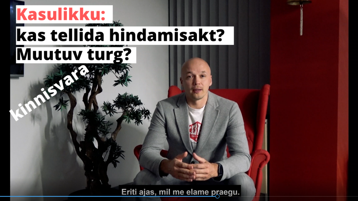 Kas tellida kinnisvara väärtuse teada saamiseks hindamisakt?